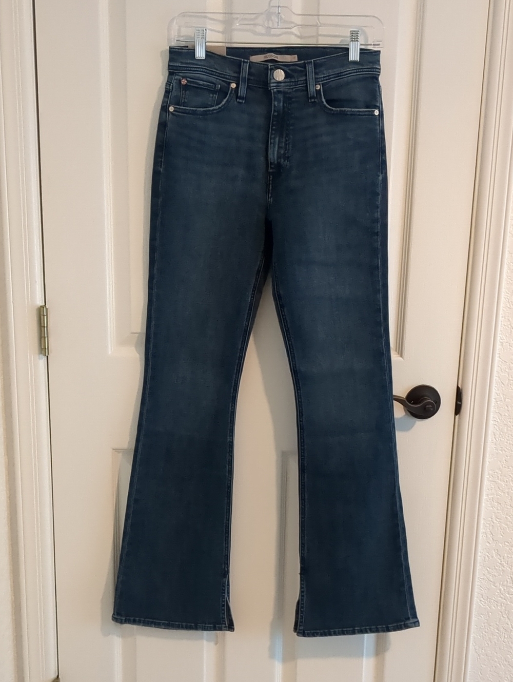 Hudson Jeans Dark Blue High-Rise Flare Jeans